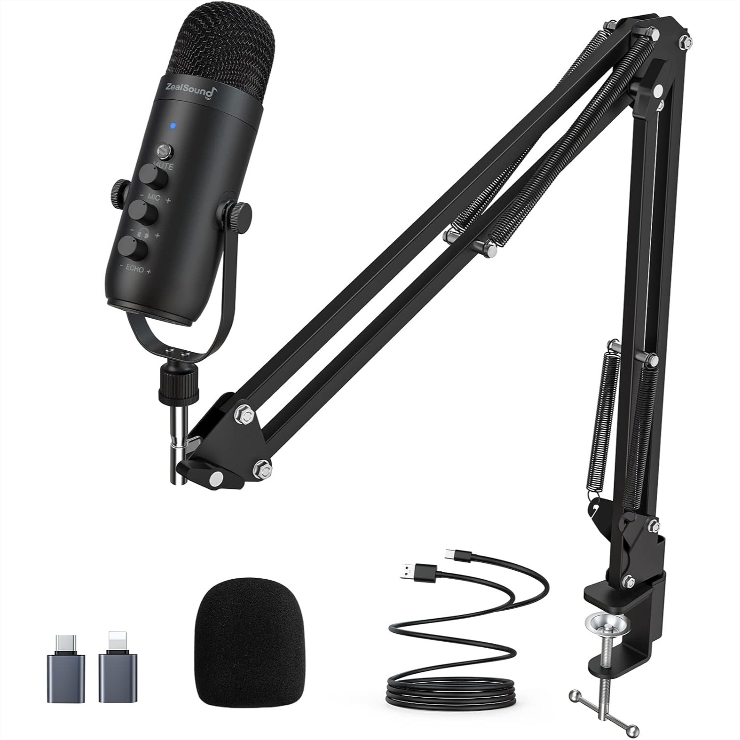 Pc Gaming Youtubers - USB Podcast Microphone With Boom Arm,