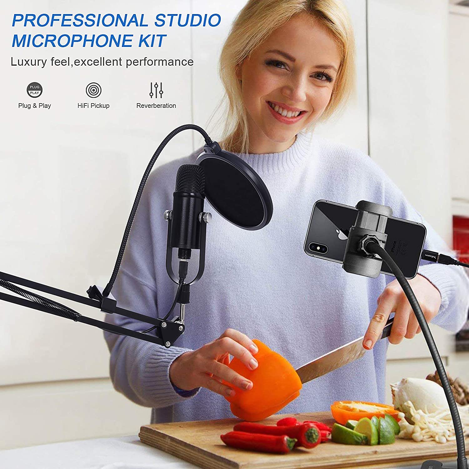 BM86 USB Condenser Microphone  - Pc Gaming Youtubers incelemesi ve fiyatı