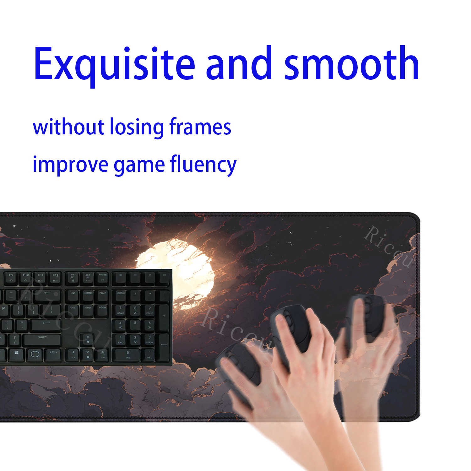 moon night cloud Mousepad Rubb - Pc Gaming Cloud Free incelemesi ve fiyatı