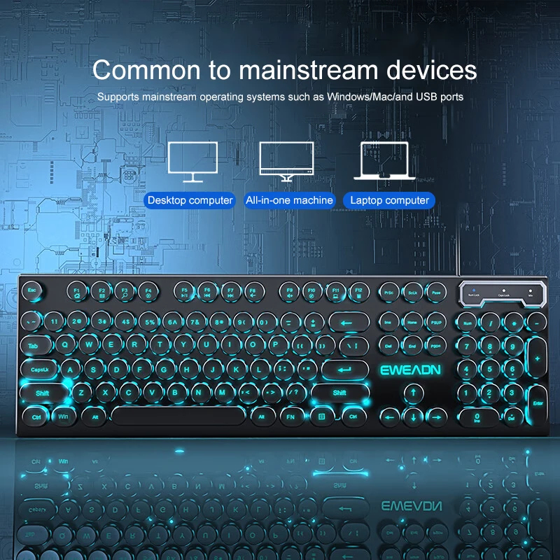 Retro Punk Mechanical Feel Key - Pc Gaming Rgb incelemesi ve fiyatı