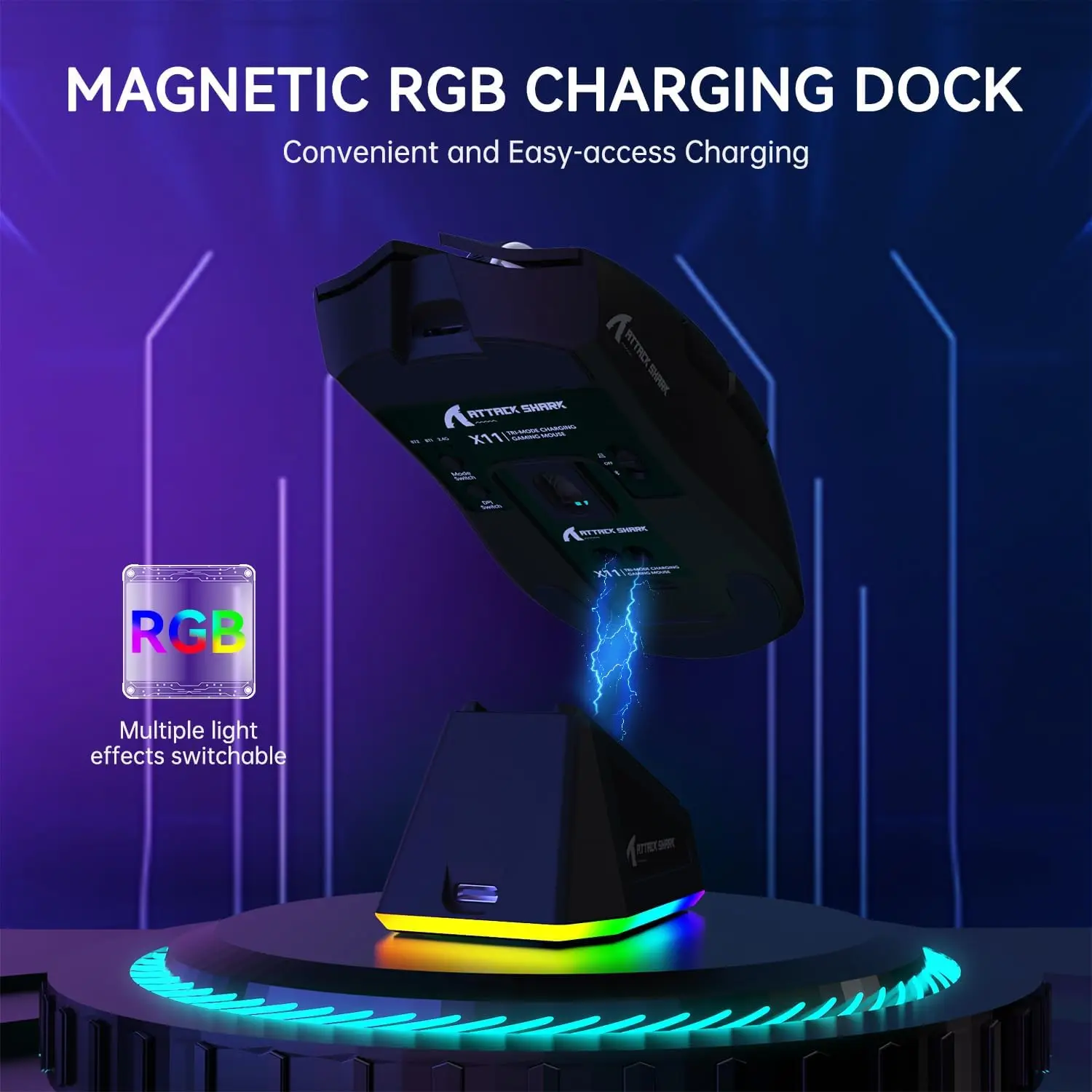 ATTACK SHARK X11 Lightweight T - Pc Gaming Rgb incelemesi ve fiyatı