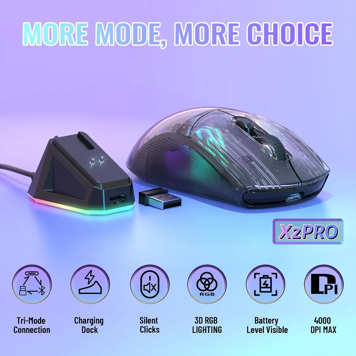 ATTACK SHARK X2 Pro Triple Mod - Pc Gaming Rgb incelemesi ve fiyatı