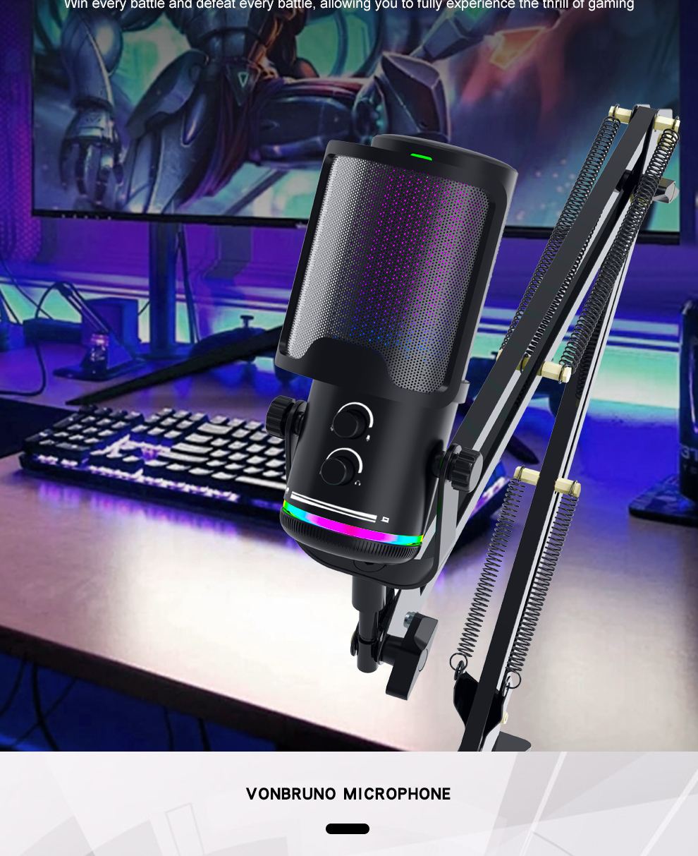 USB Gaming Microphone Kit for  - Pc Gaming Youtubers incelemesi ve fiyatı