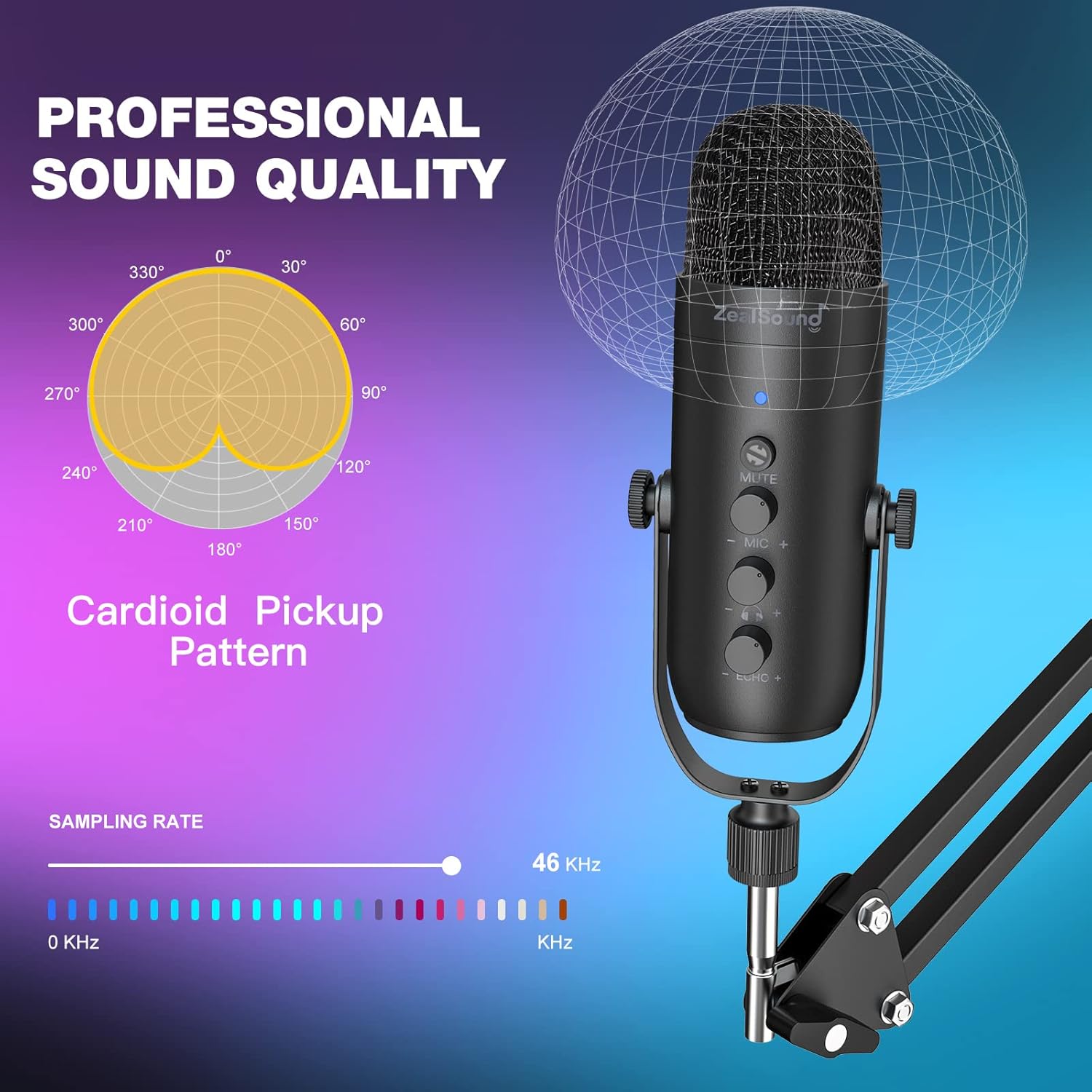 USB Podcast Microphone With Bo - Pc Gaming Youtubers incelemesi ve fiyatı