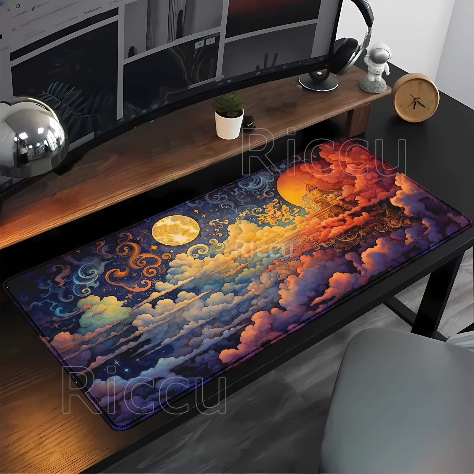 Large Mouse Pad Full moon and  - Pc Gaming Cloud Free incelemesi ve fiyatı