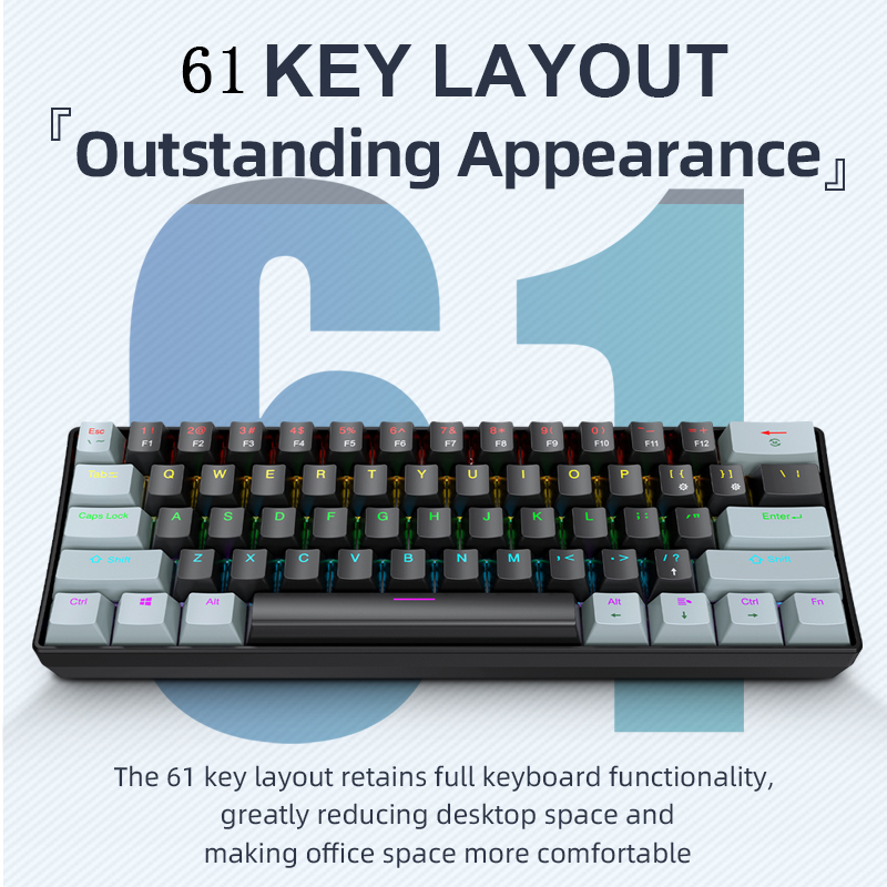 K61 Wired Mechanical Gaming Ke - Pc Gaming Uk incelemesi ve fiyatı