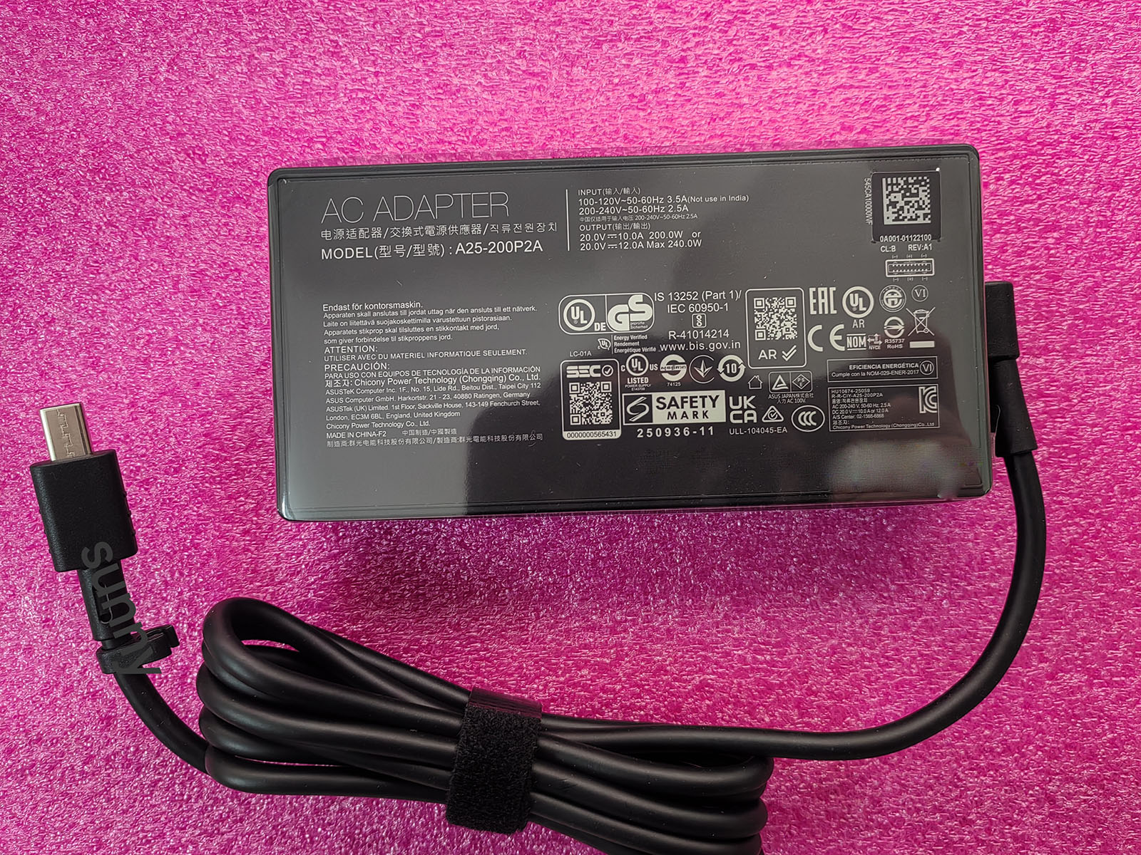NEW OEM A25-200P2A Rectangle C - Pc Gaming Asus Rog incelemesi ve fiyatı