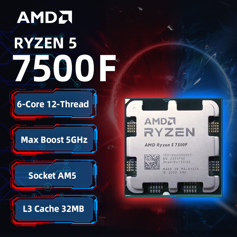 AMD Ryzen 5 7500F CPU AMD R5 7 - Pc Gaming Ryzen 5 incelemesi ve fiyatı