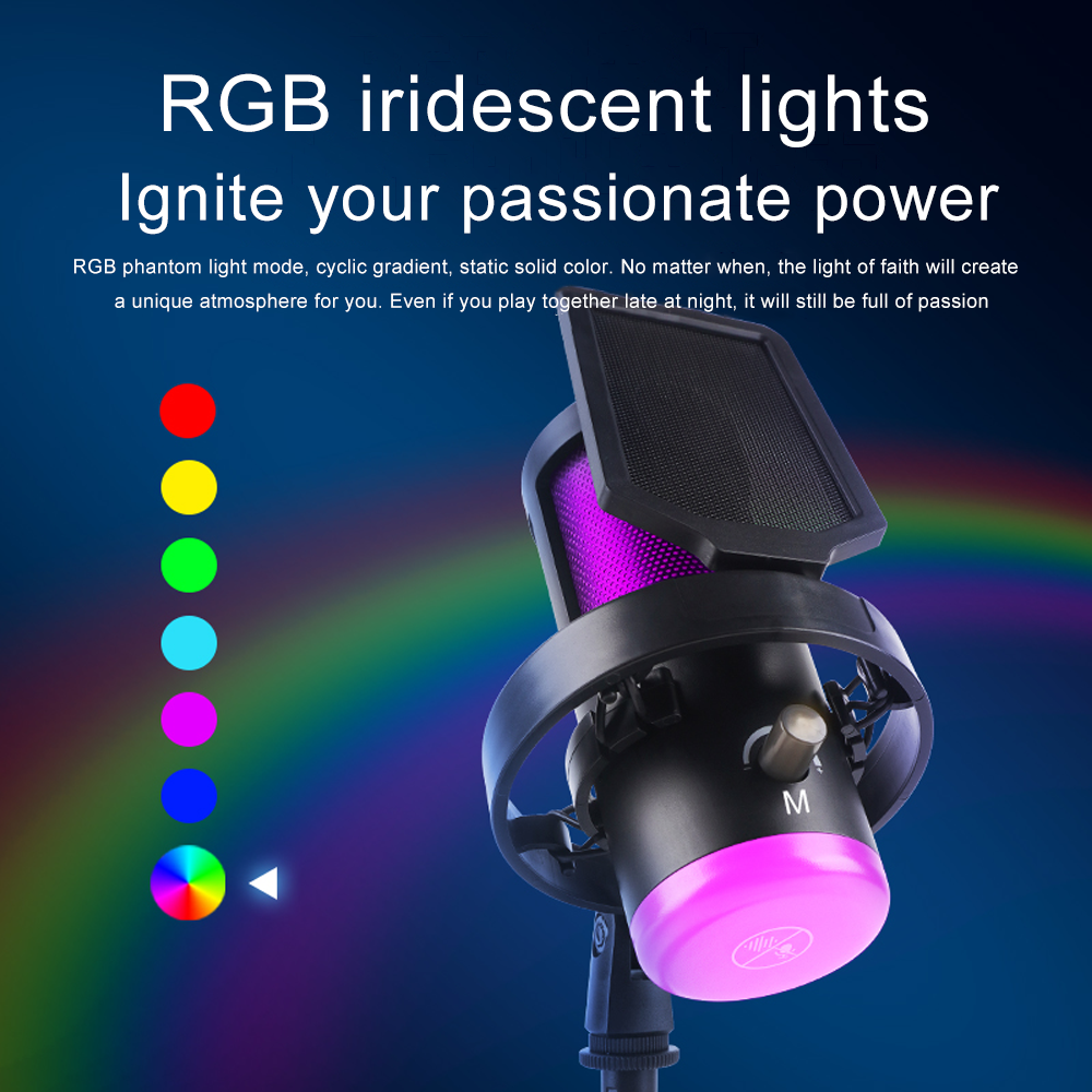 Haomuren RGB USB Condenser Mic - Pc Gaming Youtubers incelemesi ve fiyatı