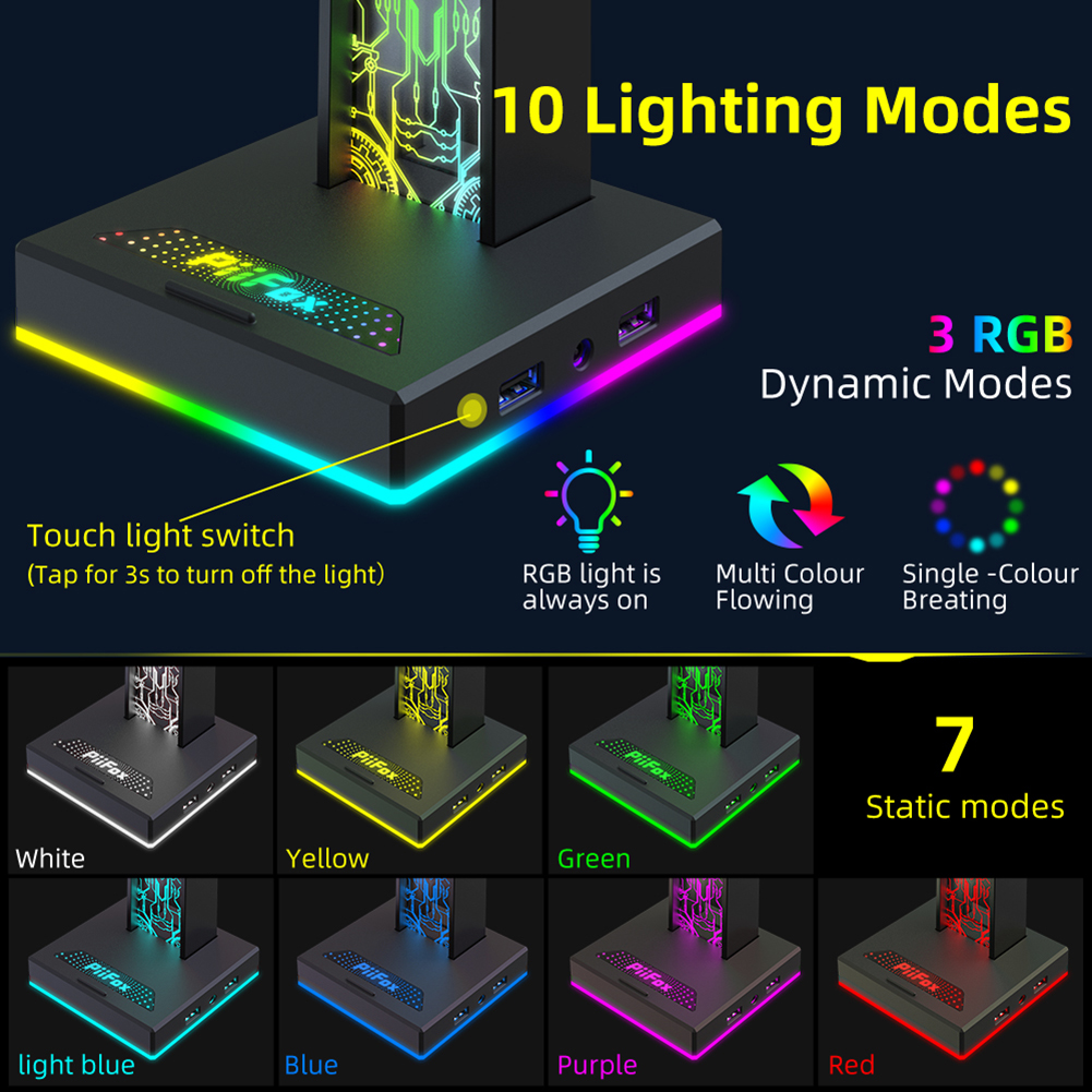 RGB Gaming Headphone Stand Dua - Pc Gaming Rgb incelemesi ve fiyatı