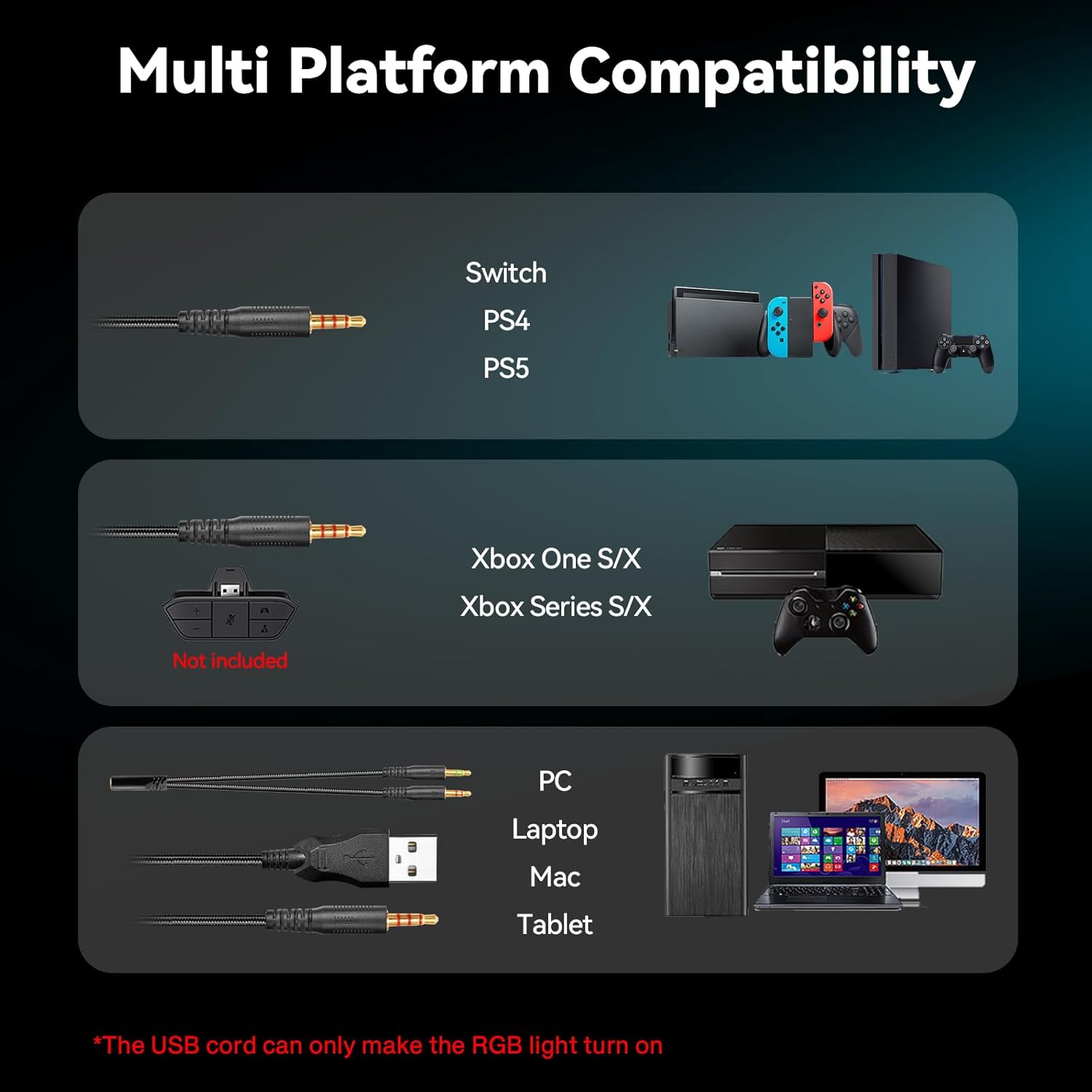 Gaming Headset With Microphone - Pc Gaming Rgb incelemesi ve fiyatı