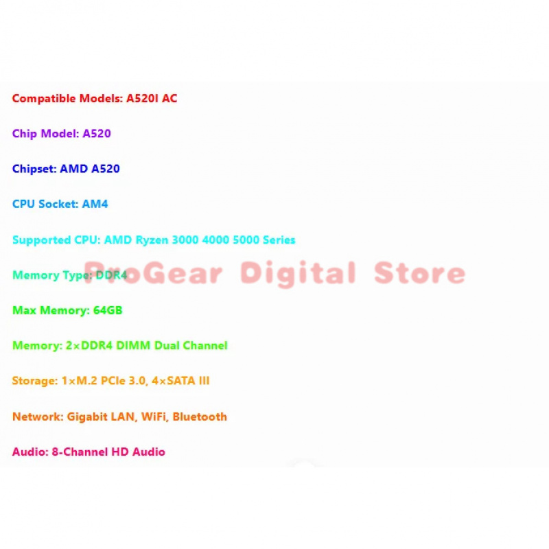 for Gigabyte A520I AC AM4 DDR4 - Pc Gaming Ryzen 5 incelemesi ve fiyatı