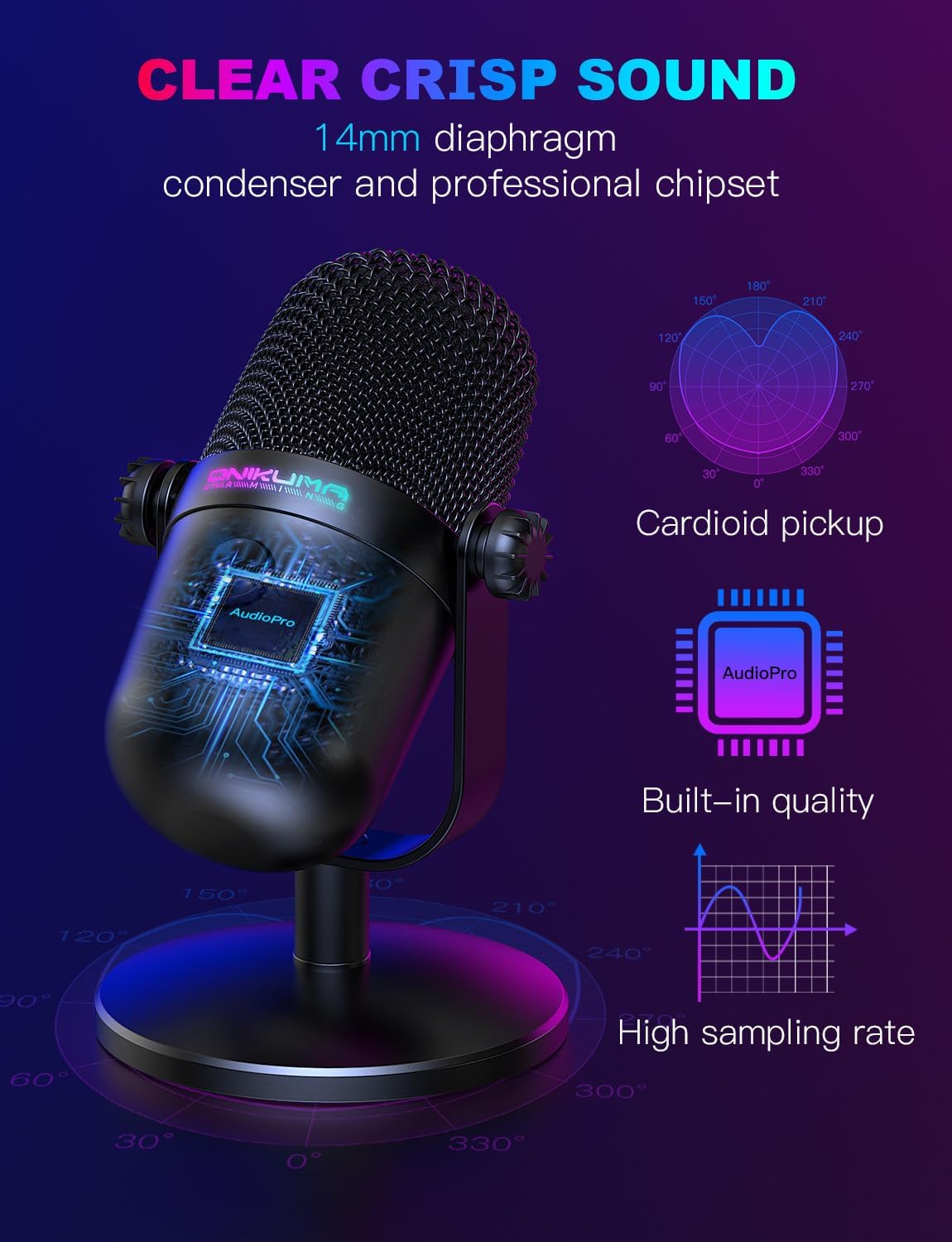 USB Gaming Microphone With Noi - Pc Gaming Youtubers incelemesi ve fiyatı